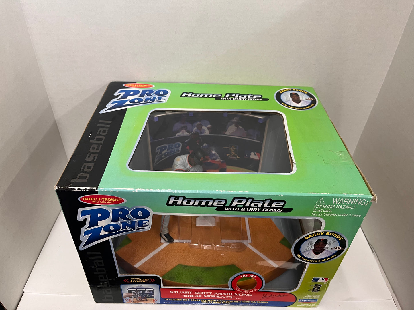 MLB Pro Zone Barry Bonds 2002 Home Plate Figure Playmates Stuart Scott