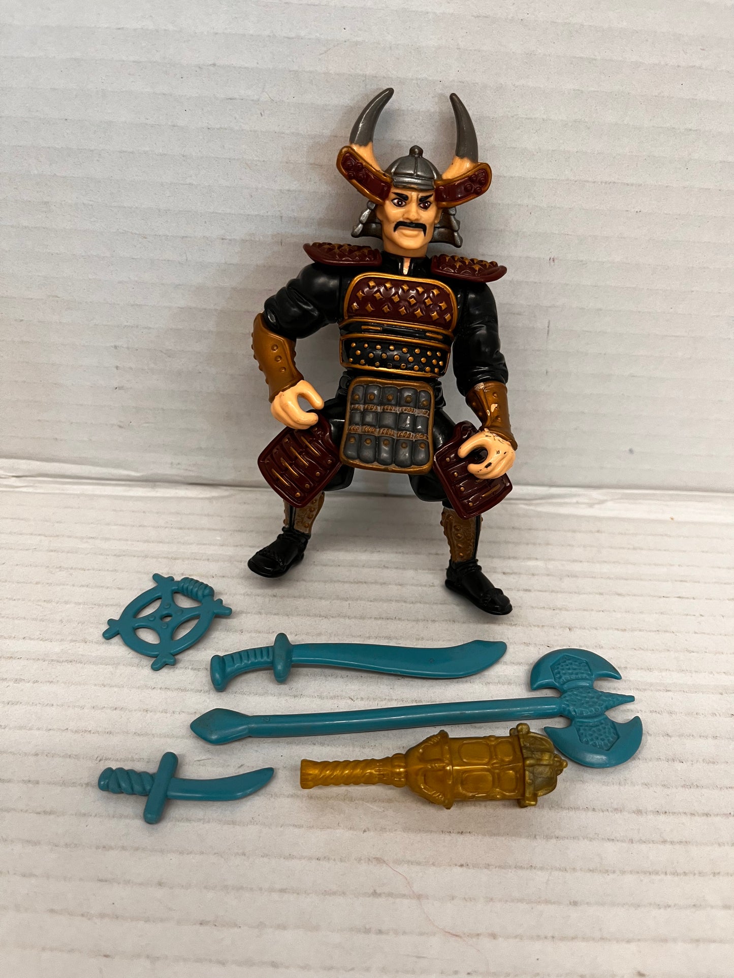 Vintage 1993 TMNT Teenage Mutant Ninja Turtles Movie III Warlord Figure Complete