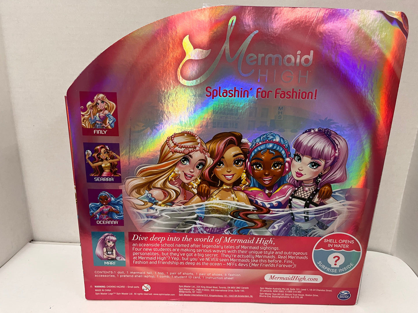 Mermaid High Finly Deluxe Mermaid Doll & Accessories with Removable Tail Doll
