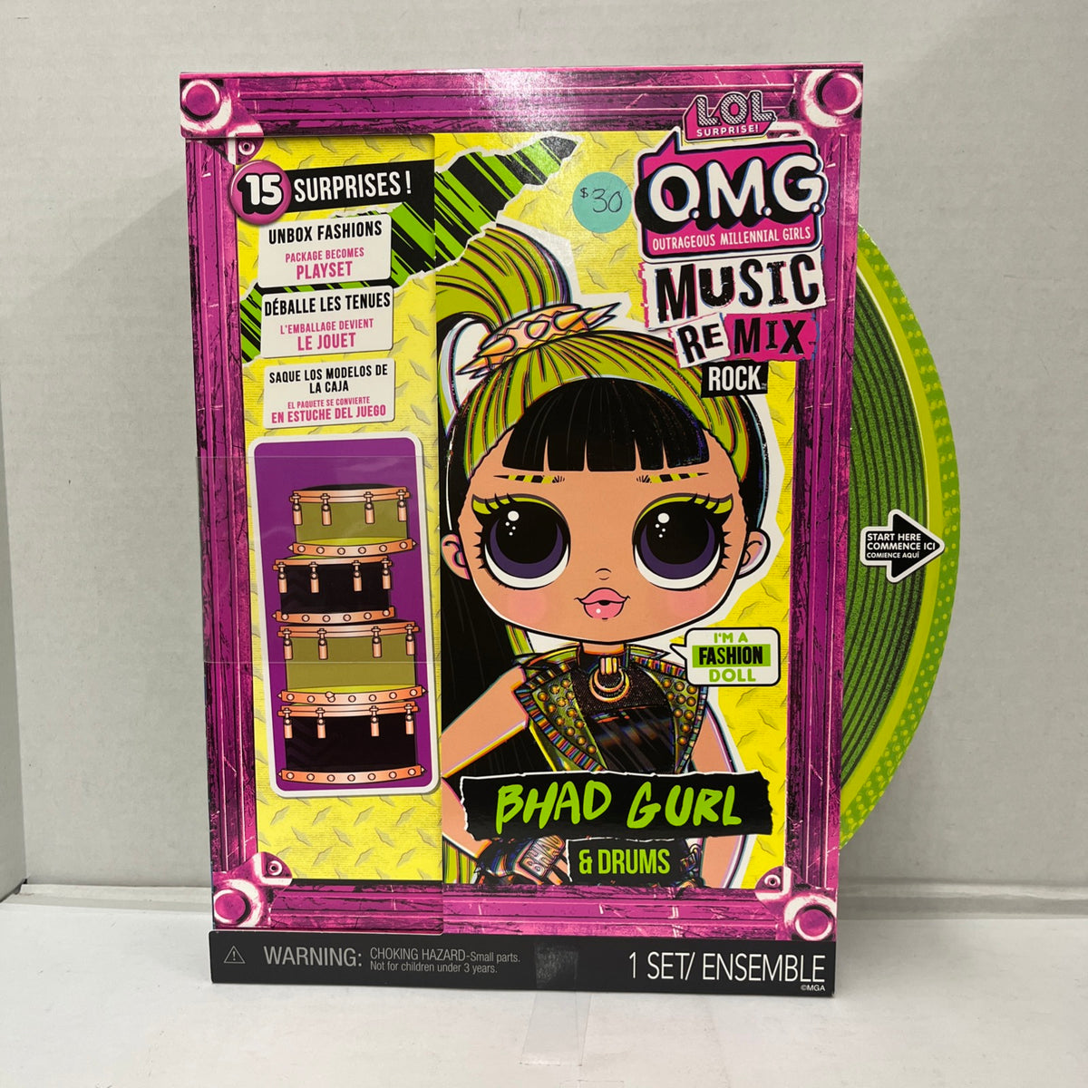 LOL Surprise OMG Music Remix Rock Bhad Gurl Fashion Doll 15 Surprises