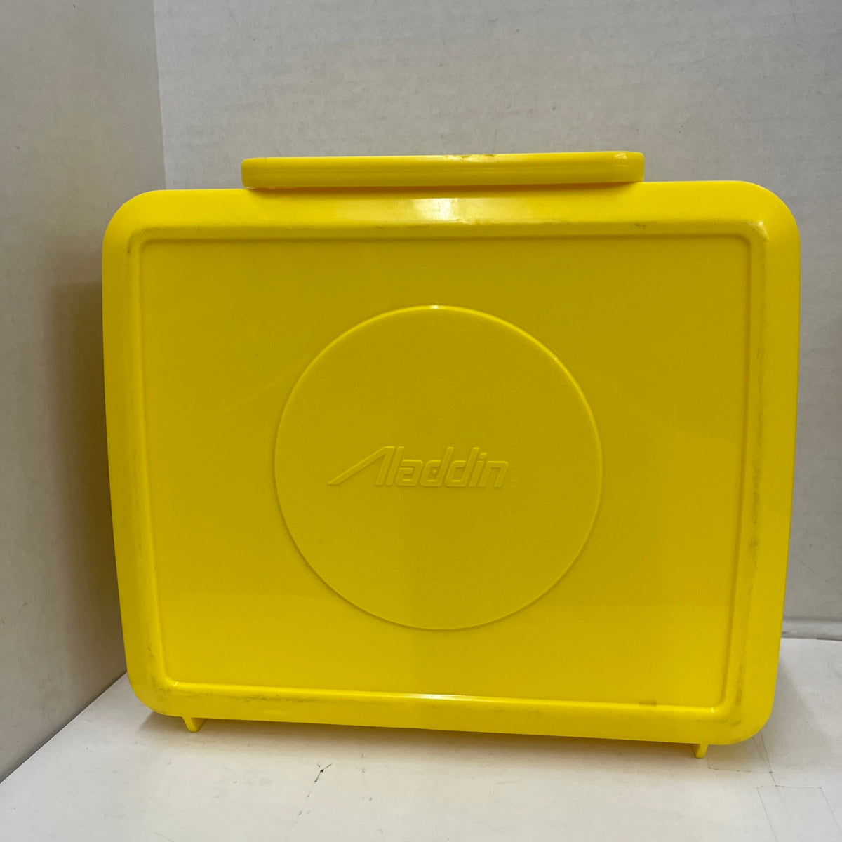 Vintage 1986 Aladdin Lunchbox Thermos Set Popples Yellow Plastic