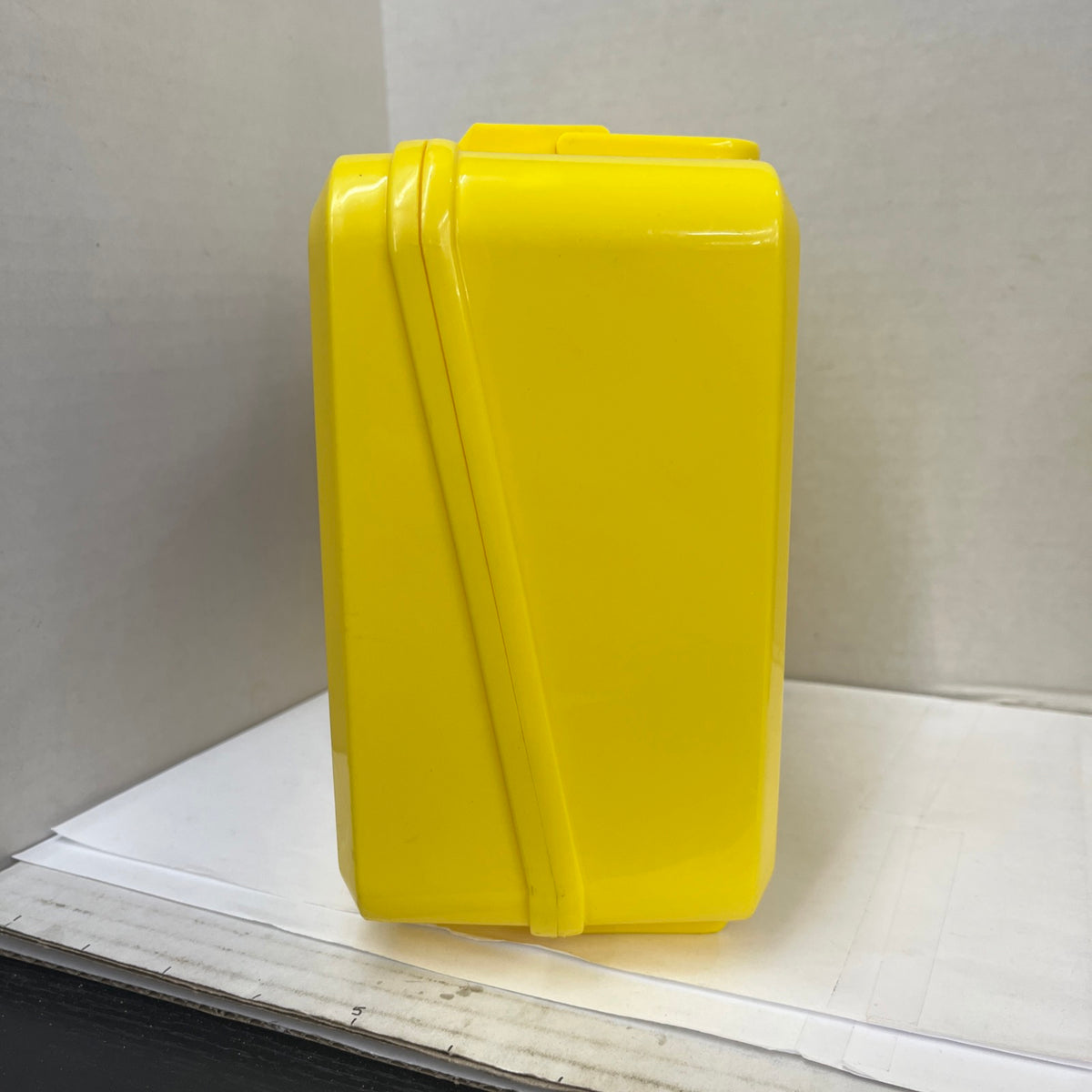Vintage 1986 Aladdin Lunchbox Thermos Set Popples Yellow Plastic
