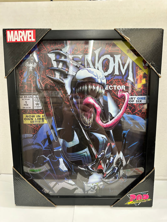 Marvel VENOM 12.5 x 15.25 In 3D Framed Art Comic Walls Decor 3D