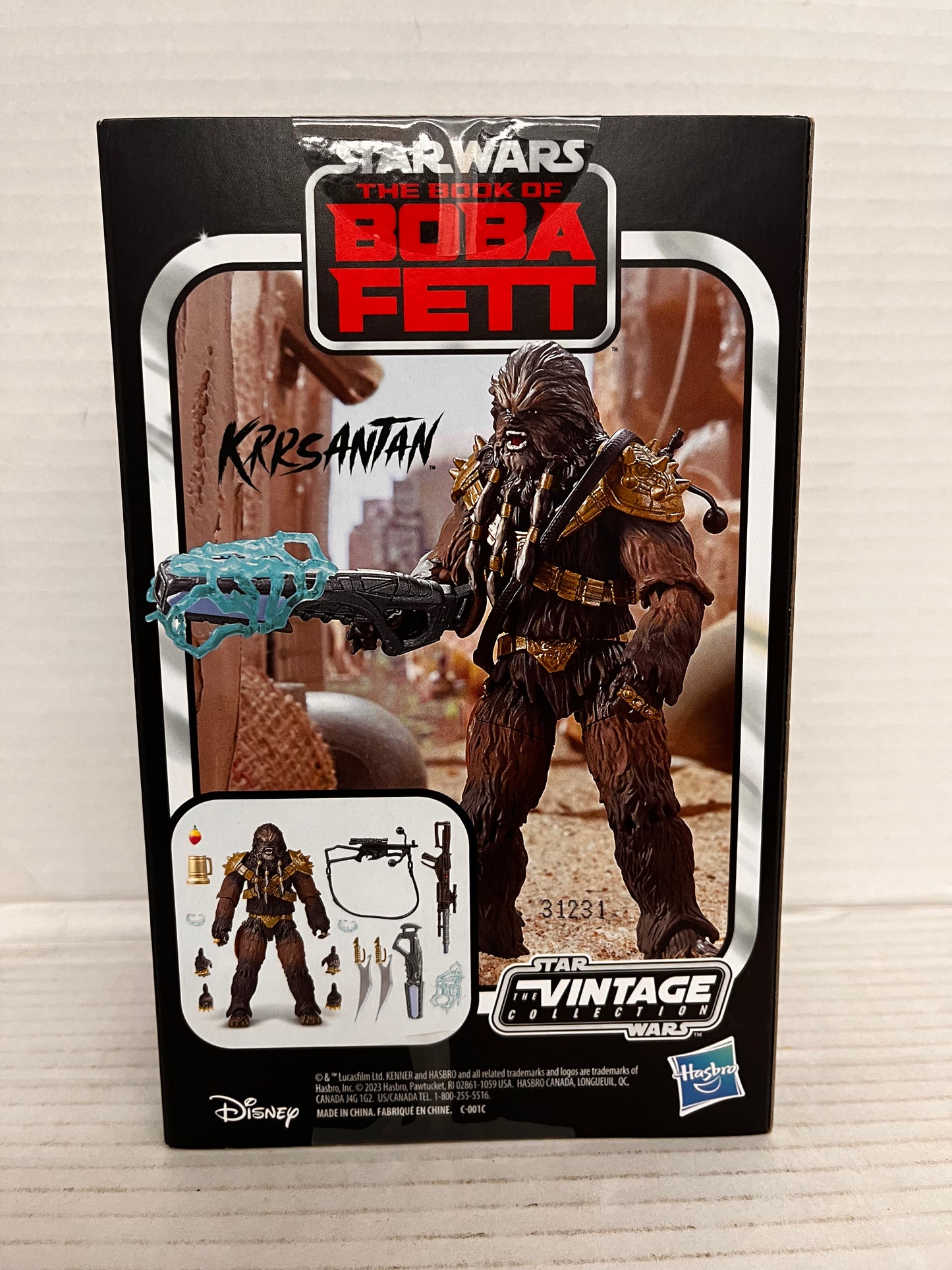 SDCC 2023 Hasbro Black Krrsantan Vintage Collection Star Wars