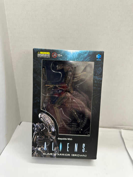 Aliens Brown Aline Warrior Xenomorph Action Figure  Mini Hiya Toys