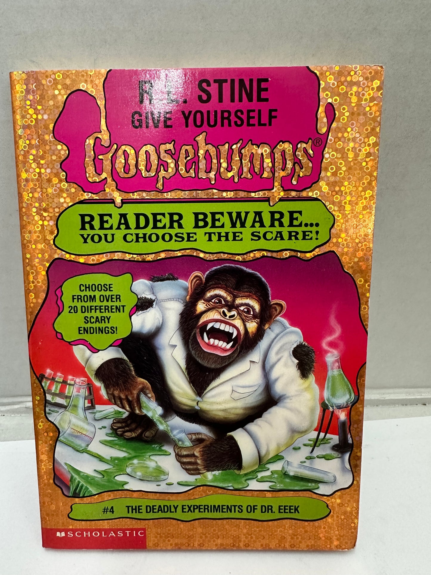 Give Yourself Goosebumps #1-4 Box Set R.L. Stine Scholastic VTG