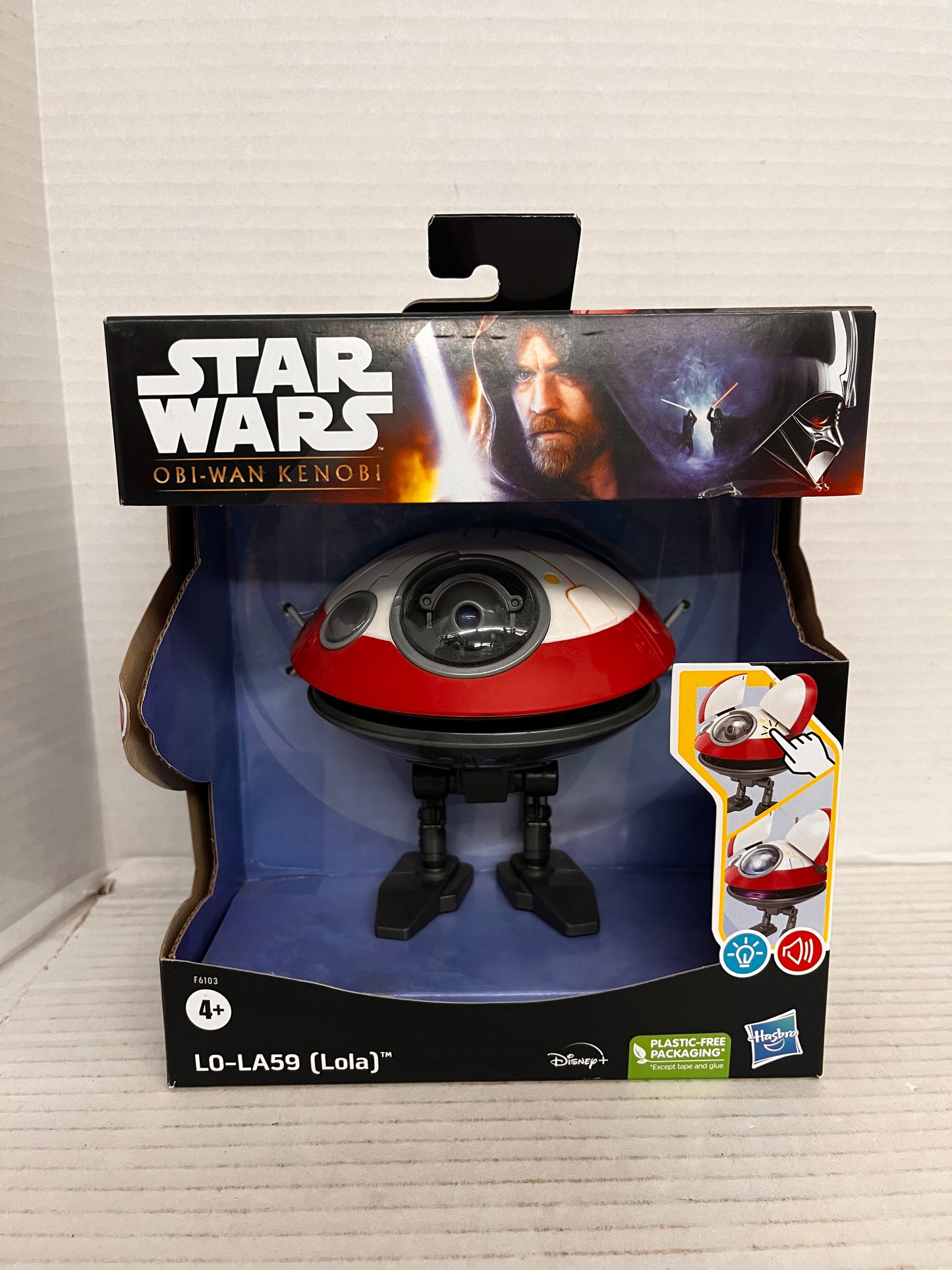 Star Wars L0-LA59 (Lola) Droid Interactive Electronic Figure Disney/Hasbro, Nib