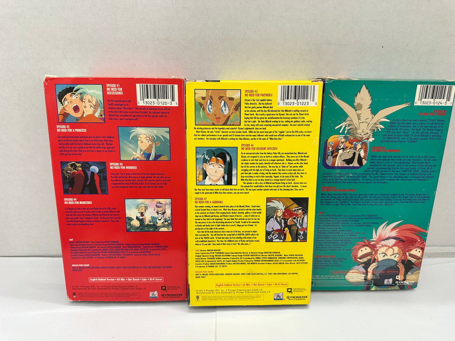 The Tenchi Universe Collection - Vol. 1-3 (VHS, 1996, English Dubbed Version)