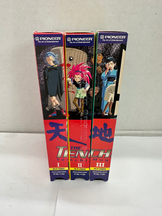The Tenchi Universe Collection - Vol. 1-3 (VHS, 1996, English Dubbed Version)