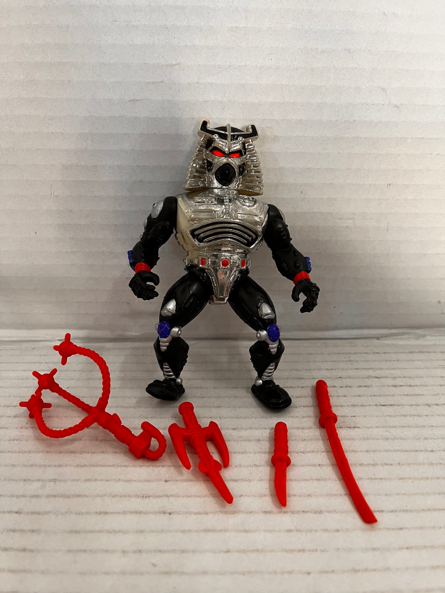 Chrome Dome Vintage TMNT Teenage Mutant Ninja Turtles Figure Complete 1990