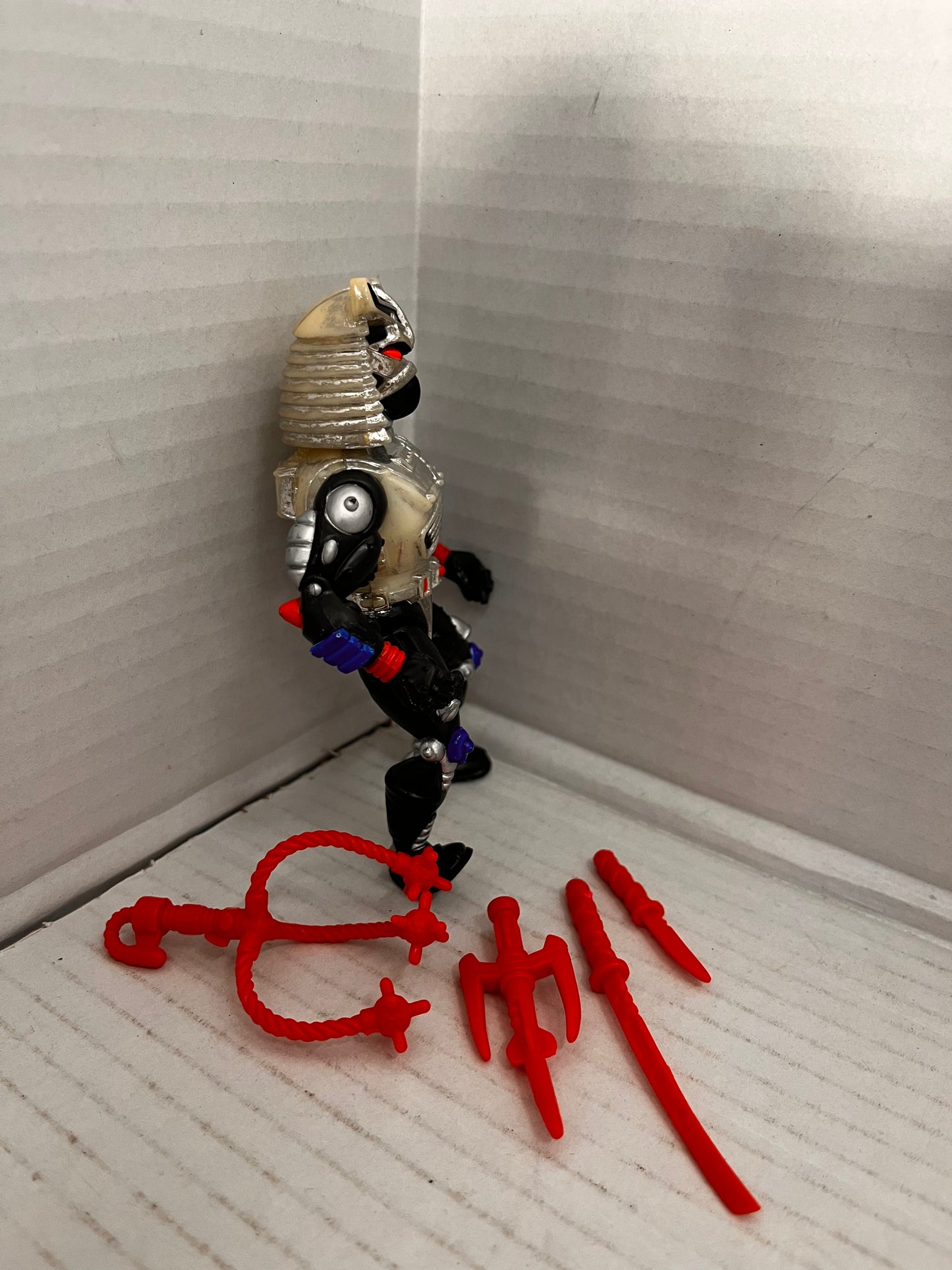 Chrome Dome Vintage TMNT Teenage Mutant Ninja Turtles Figure Complete 1990