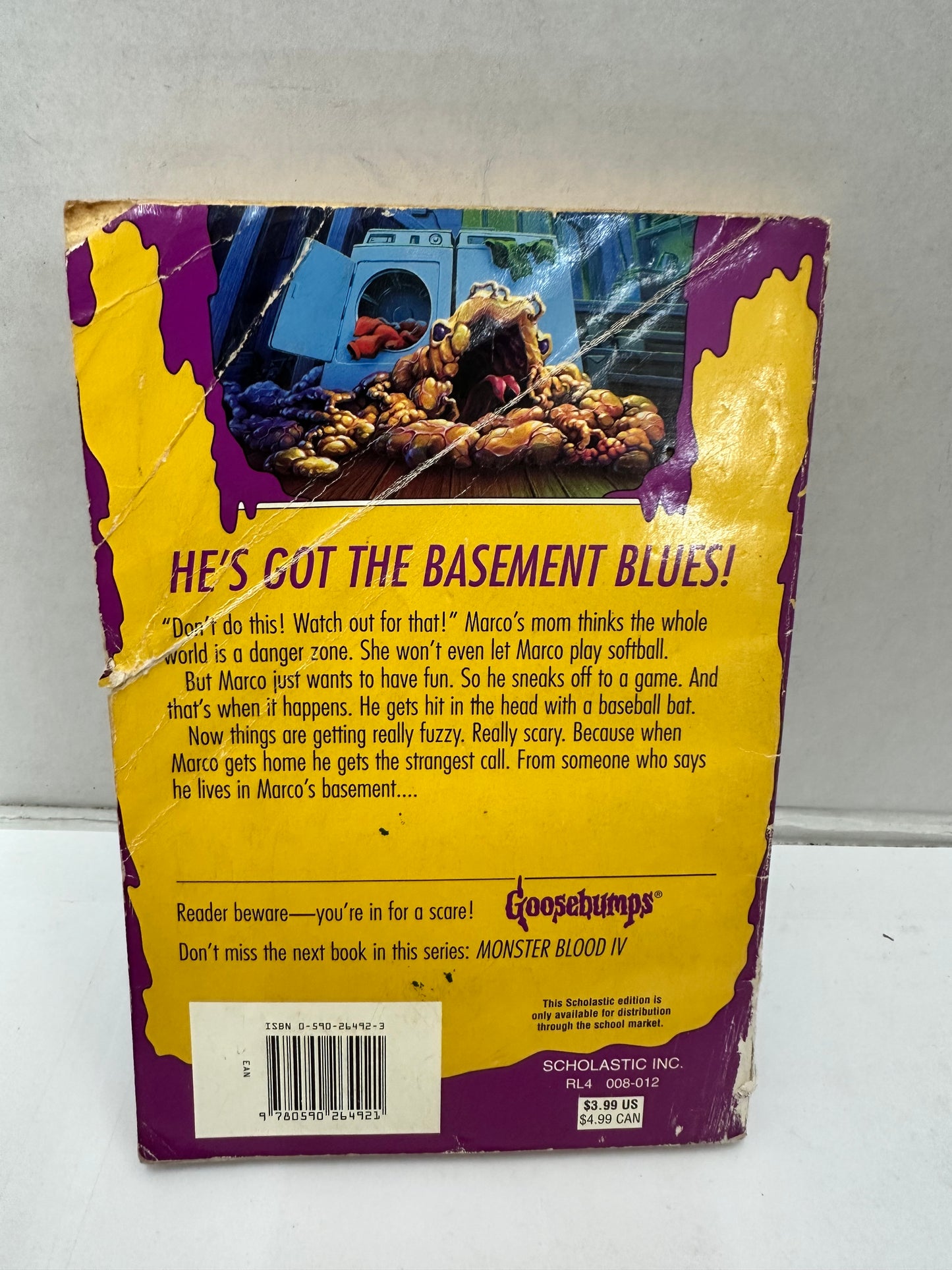 I LIVE IN YOUR BASEMENT! (GOOSEBUMPS, NO. 61) By R. L. Stine  1st edition
