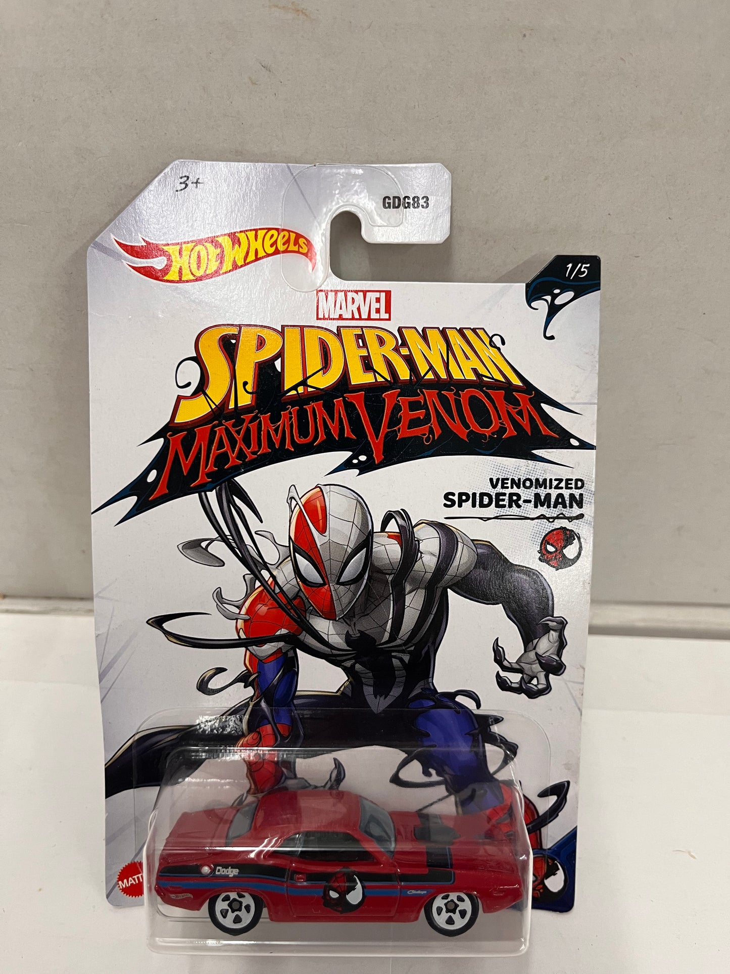 Hot Wheels Marvel Spider-man Maximum Venom Cars: Complete set of 5