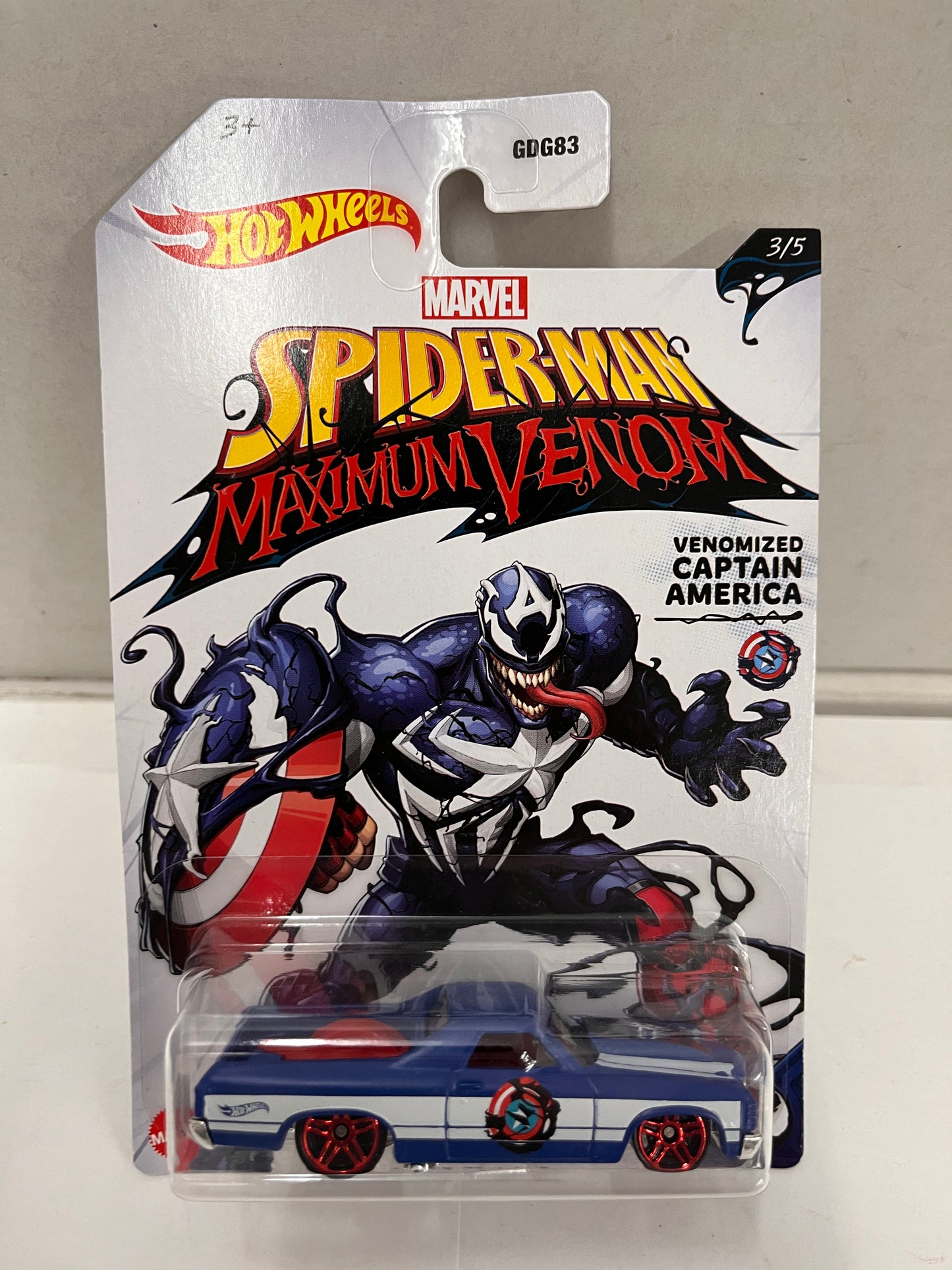 Hot Wheels Marvel Spider-man Maximum Venom Cars: Complete set of 5