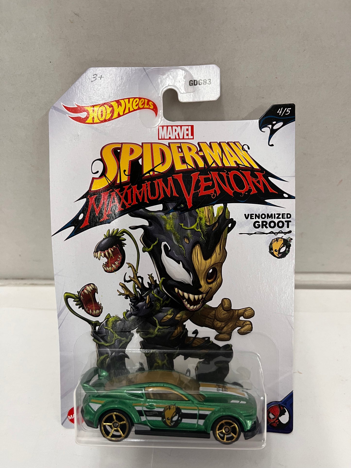 Hot Wheels Marvel Spider-man Maximum Venom Cars: Complete set of 5