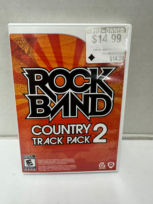 EA Games Rock Band Country Track Pack 2 (E10+) Wii NTSC-U/C Case Disc Manual
