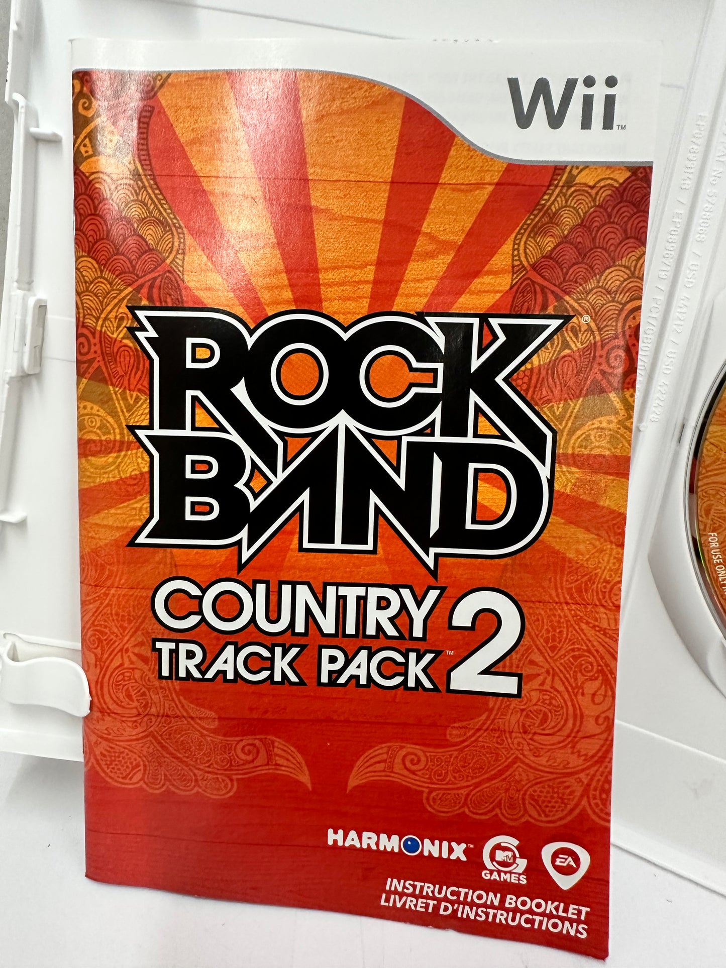 EA Games Rock Band Country Track Pack 2 (E10+) Wii NTSC-U/C Case Disc Manual