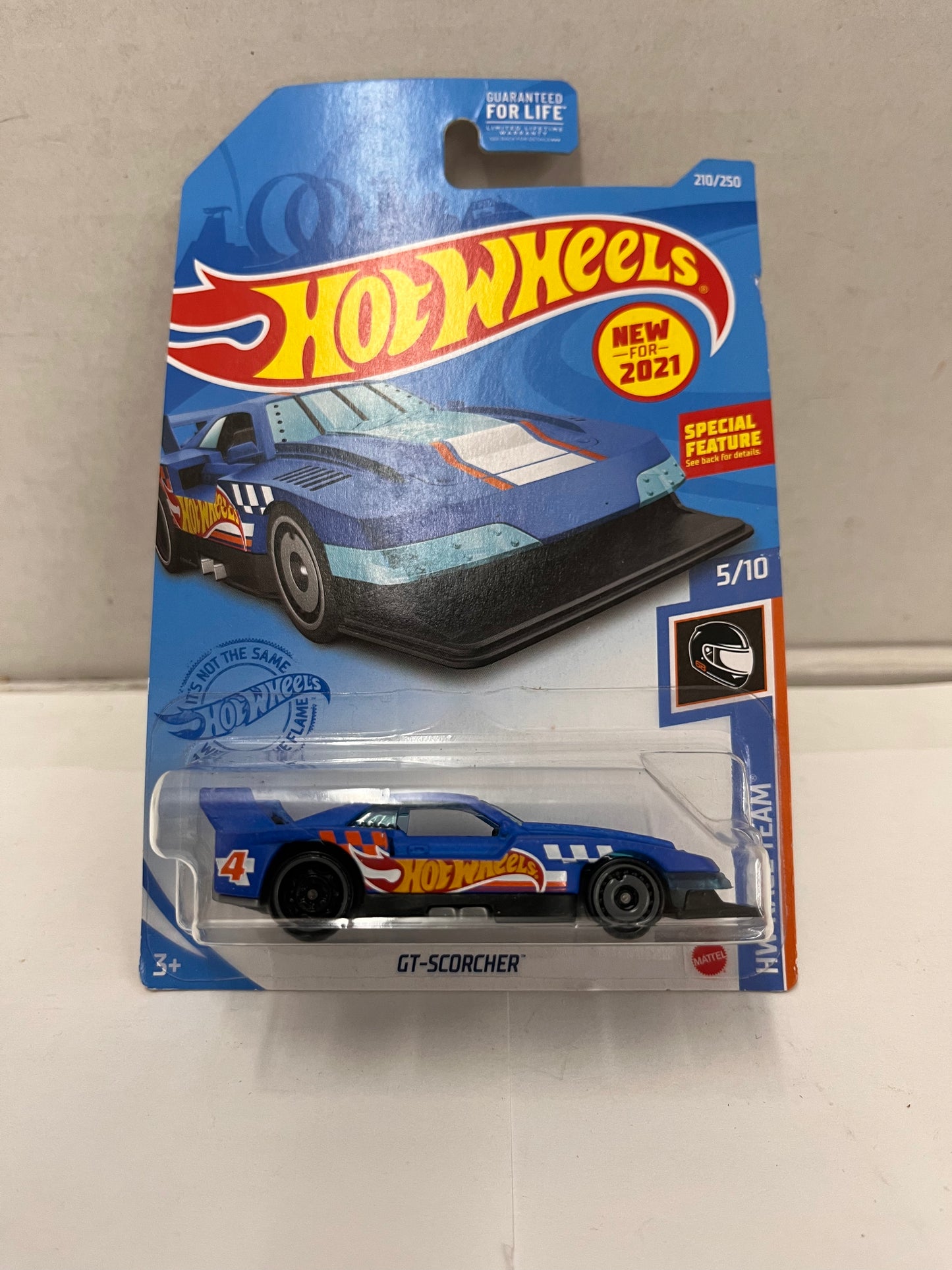 Hot Wheels 2021 Mainline HW Race Team GT-Scorcher Blue #210