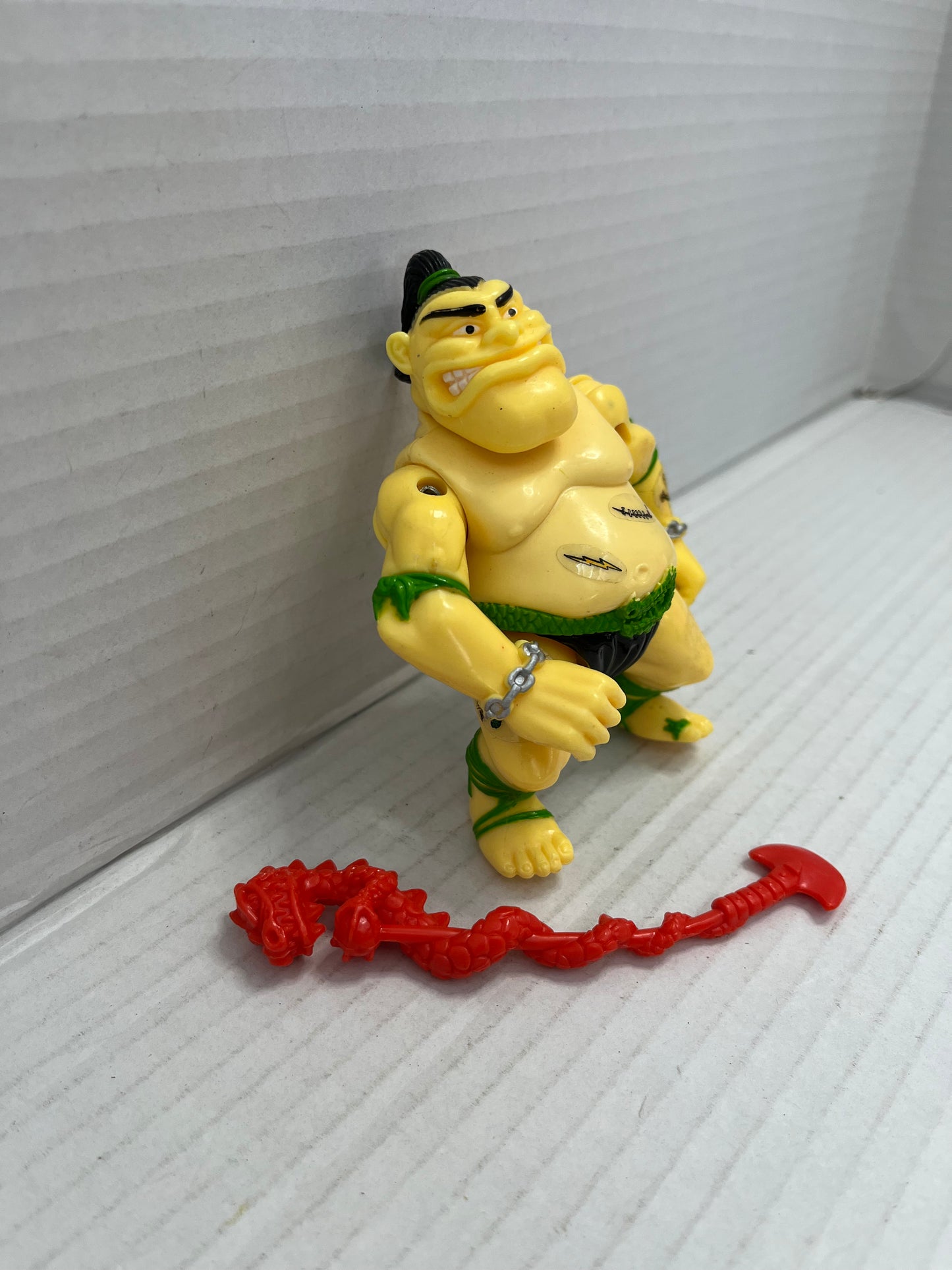 Vintage 1991 TMNT Teenage Mutant Ninja Turtles Tattoo Sumo Figure - Complete