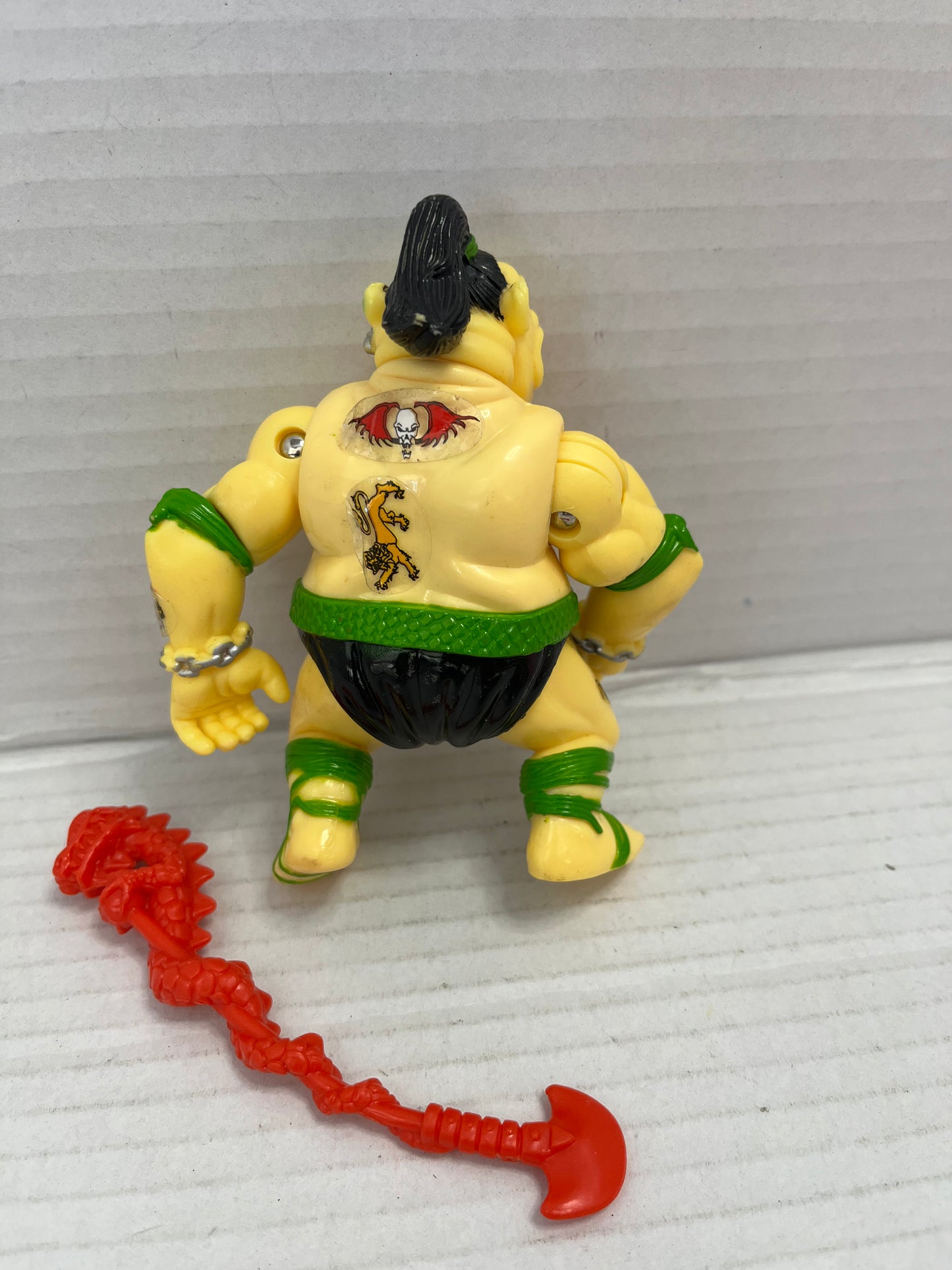 Vintage 1991 TMNT Teenage Mutant Ninja Turtles Tattoo Sumo Figure - Complete