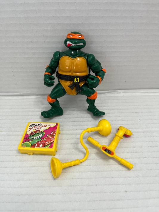 Vintage 1991 TMNT Complete Head Droppin Mike Playmates Ninja Turtles