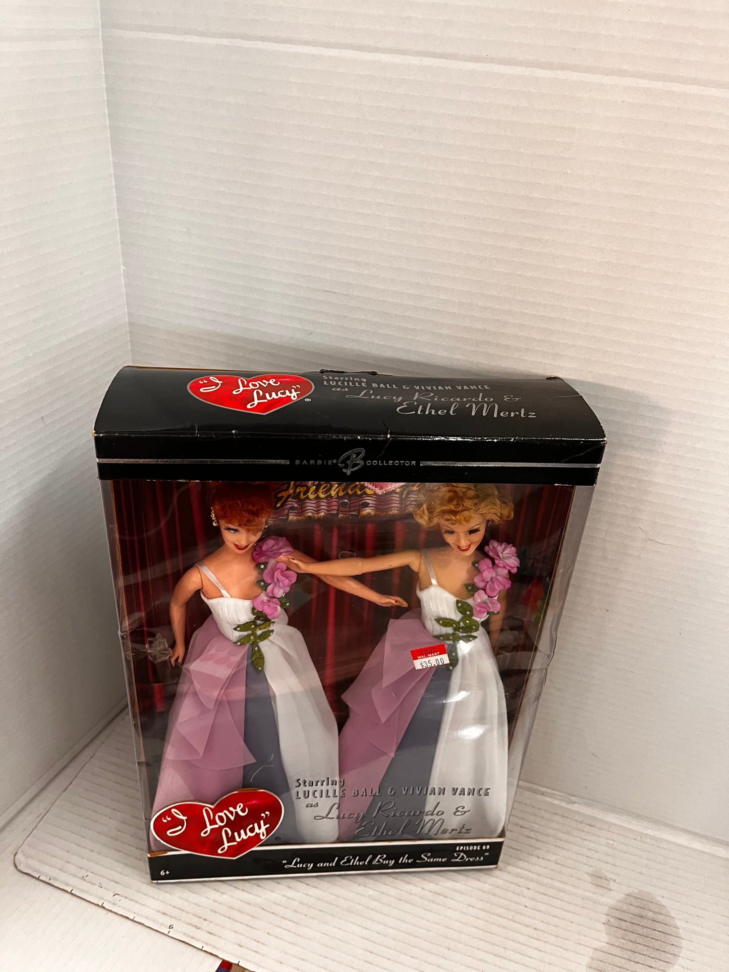 BARBIE I LOVE LUCY EPISODE #69 "LUCY & ETHEL BUY SAME DRESS" DOLL SET NIB