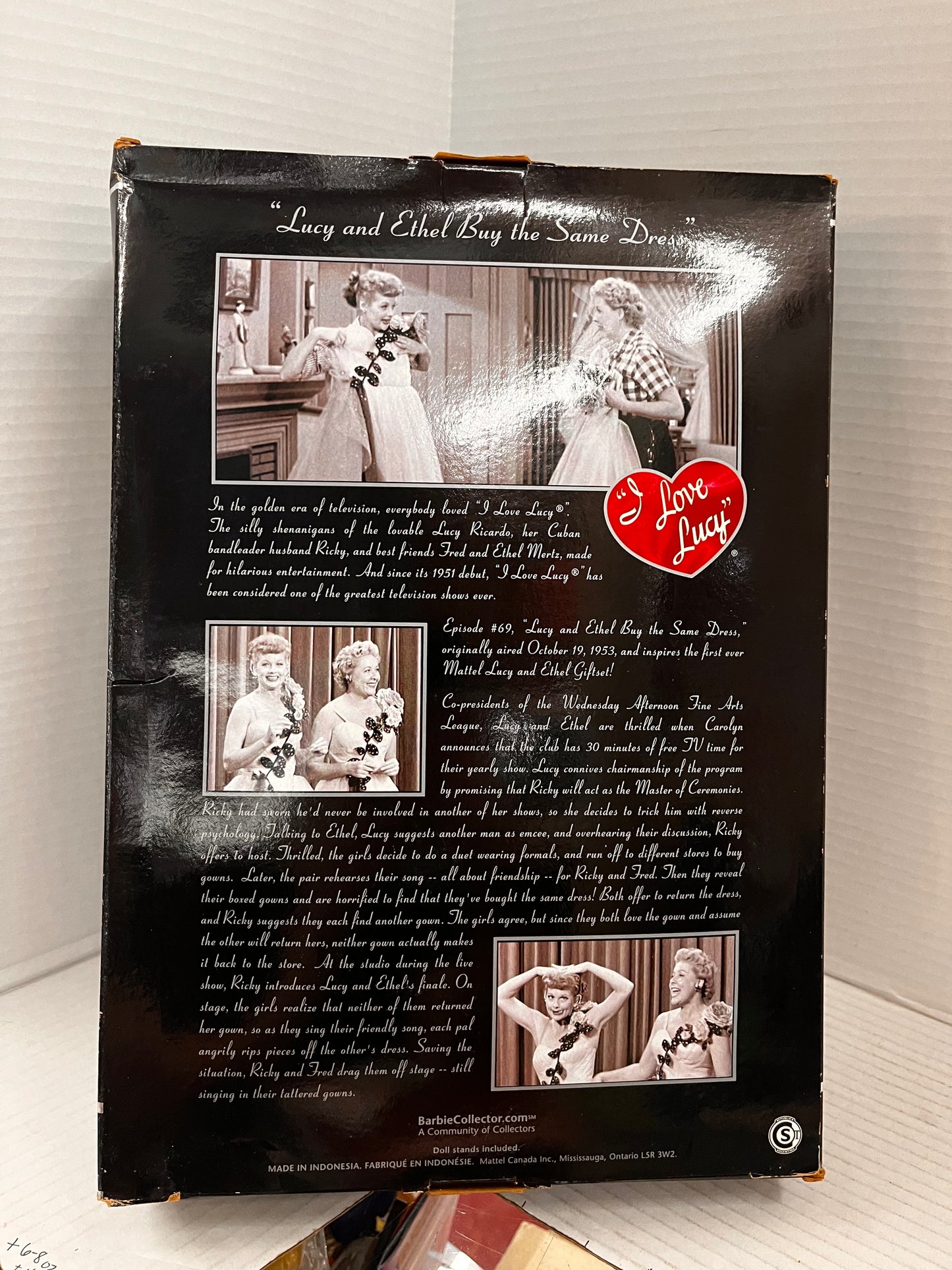 BARBIE I LOVE LUCY EPISODE #69 "LUCY & ETHEL BUY SAME DRESS" DOLL SET NIB