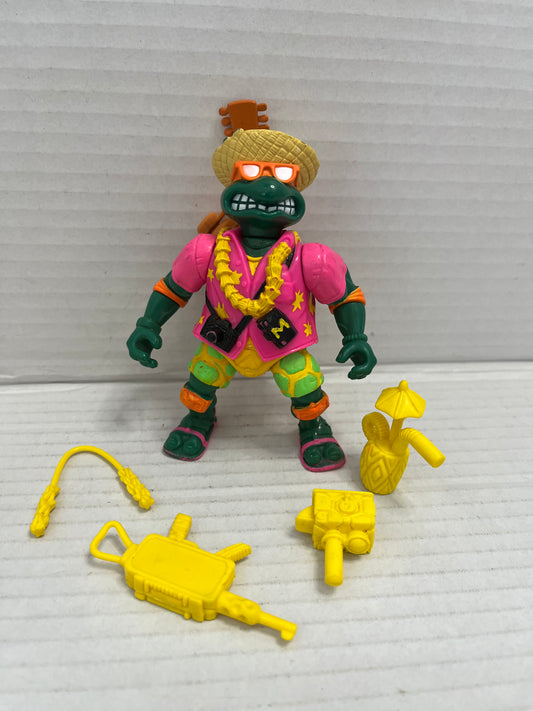 Vintage TMNT Beachcombin' Mike Teenage Mutant Ninja Turtles 1992 Playmates