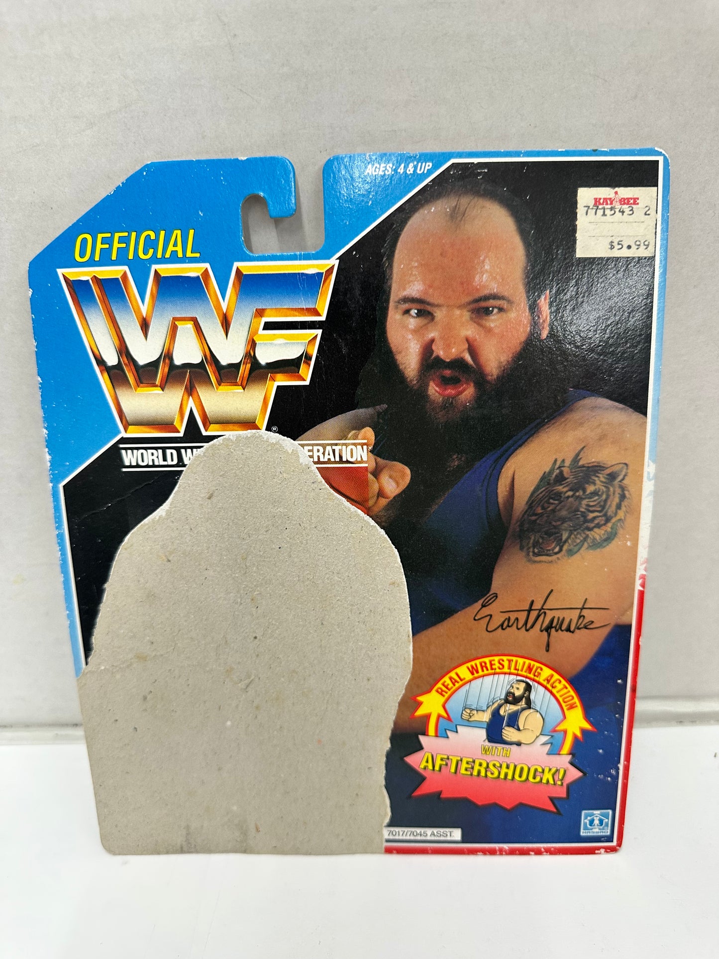 Lot 4 Hasbro WWF Wrestling Cards Back ONLY