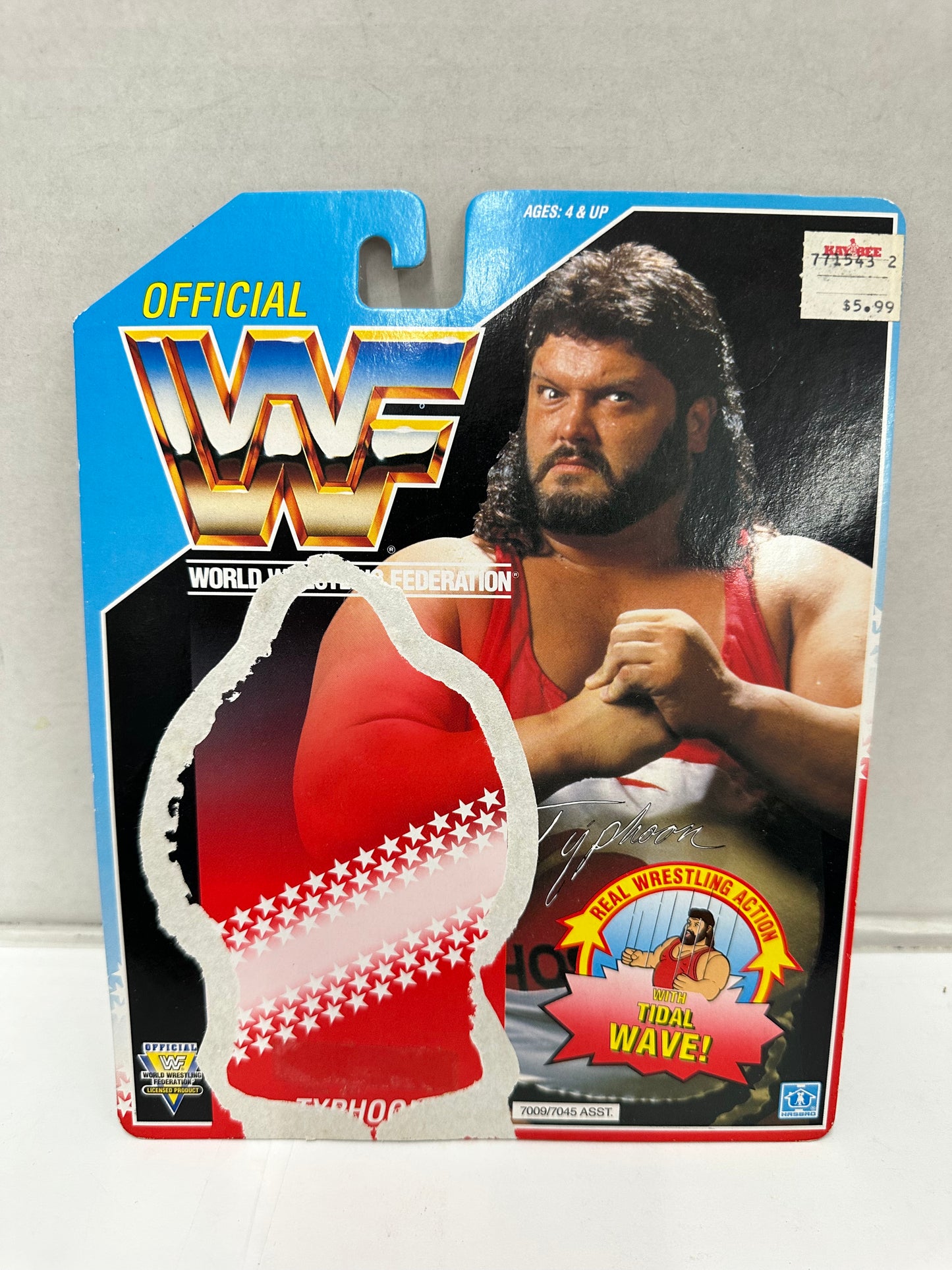 Lot 4 Hasbro WWF Wrestling Cards Back ONLY