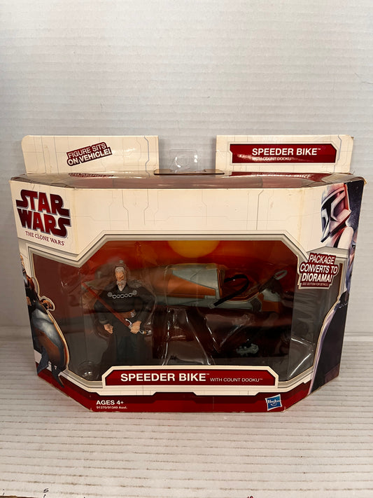 2009 Star Wars  Figure SPEEDER BIKE COUNT DOOKU Clone Wars