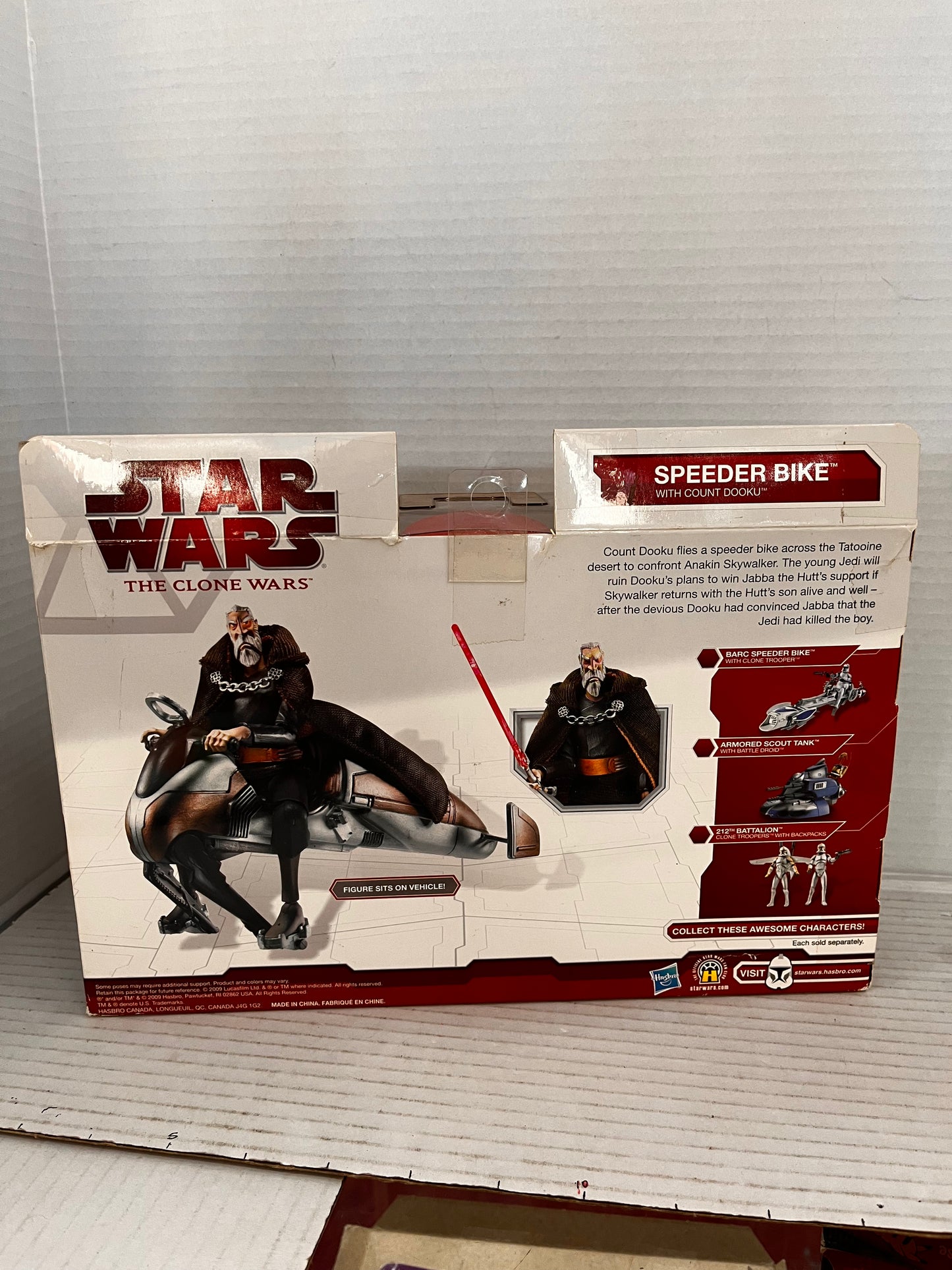 2009 Star Wars  Figure SPEEDER BIKE COUNT DOOKU Clone Wars