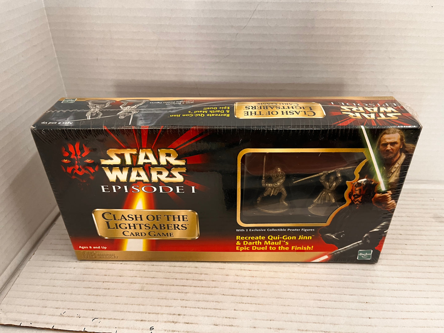 Star Wars Episode 1 Clash Of The Lightsabers Card Game Vintage 1999 W/ 2 Figures