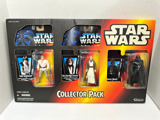 Kenner 1996 Star Wars Collector Pack  Luke, Obi Wan, Darth Vader