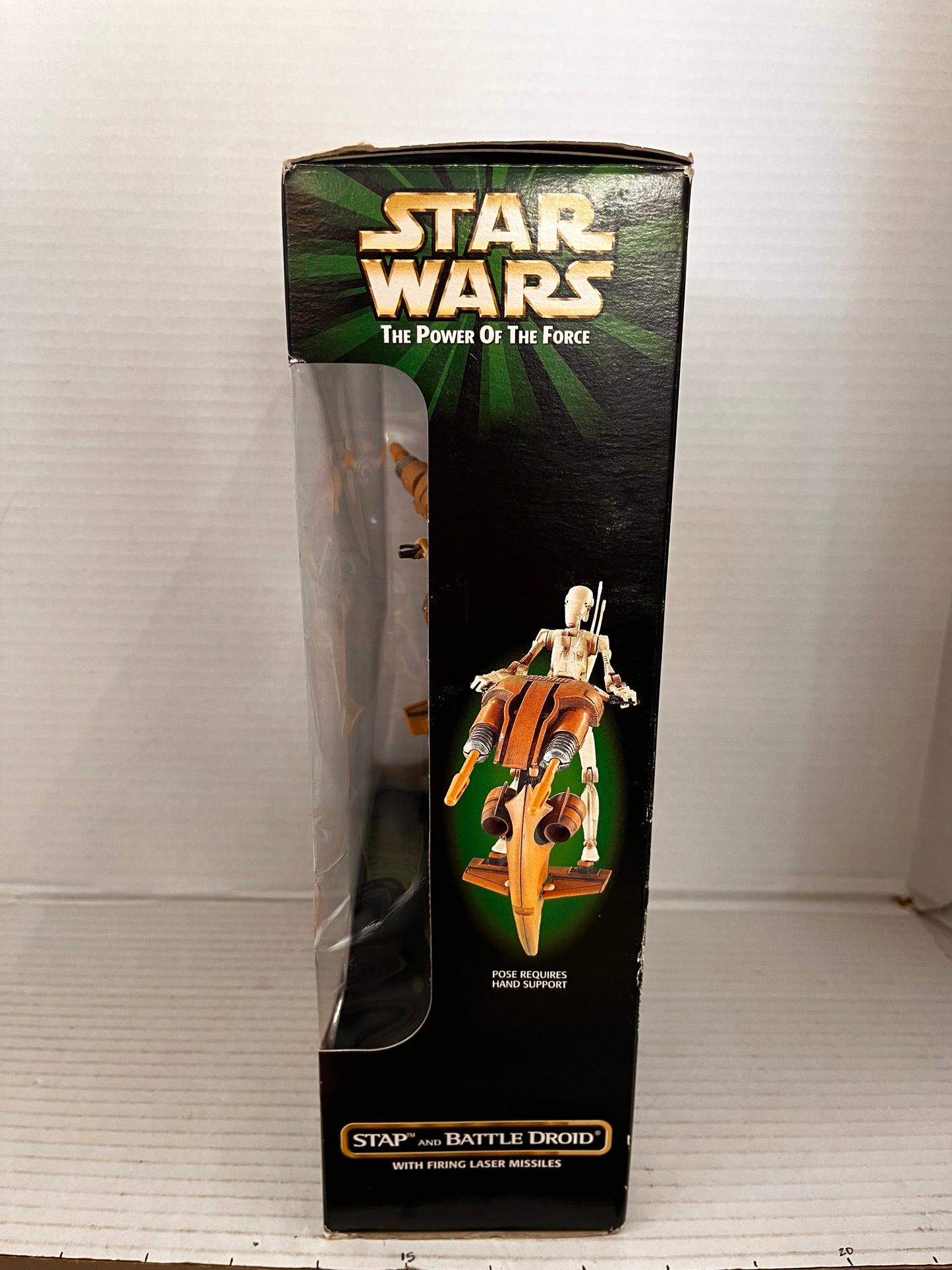 Star Wars STAP & BATTLE DROID w/ Firing Laser Missiles POWER OF THE FORCE Kenner