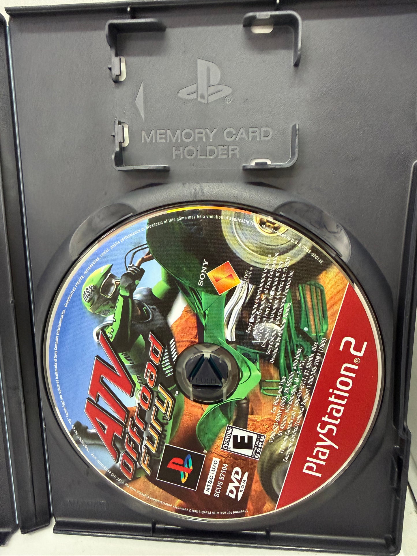 ATV Offroad Fury Game Sony PlayStation 2 PS2 2001 in Original Case w Manual