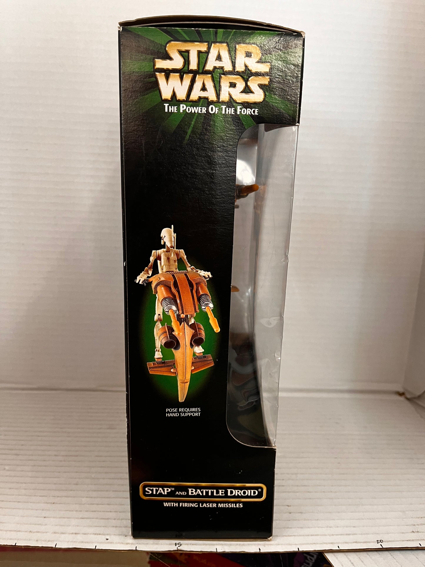 Star Wars STAP & BATTLE DROID w/ Firing Laser Missiles POWER OF THE FORCE Kenner