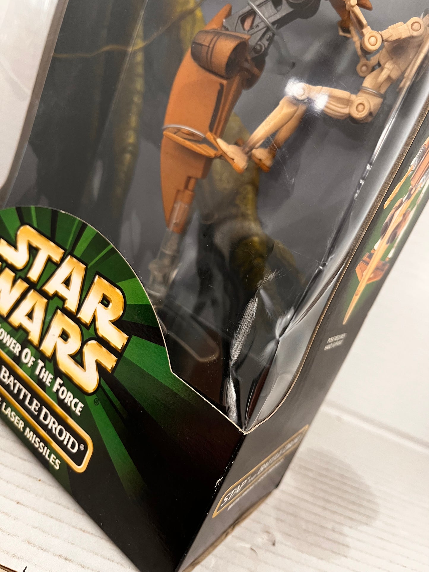 Star Wars STAP & BATTLE DROID w/ Firing Laser Missiles POWER OF THE FORCE Kenner