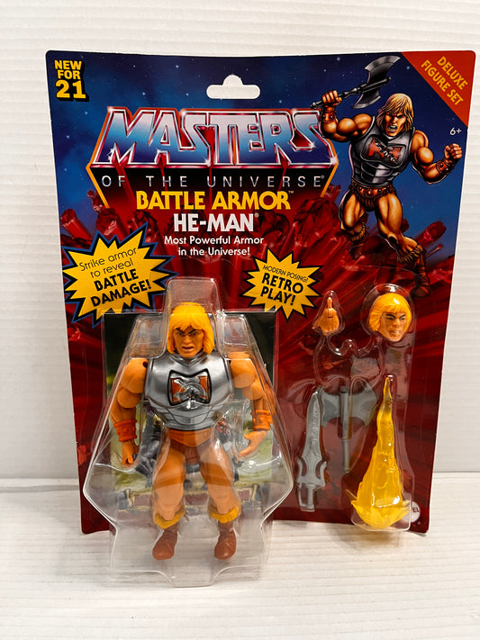 MOTU Origins Battle Armor He-Man Deluxe Figure Set