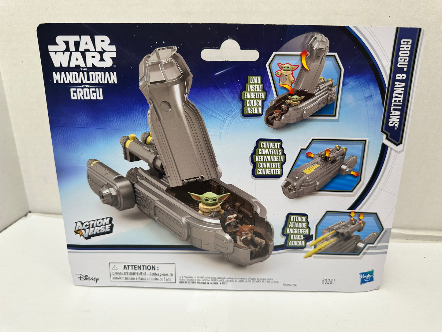 NEW 2026 Hasbro Star Wars Action Verse GROGU & ANZELLANS Vehicle & Figures