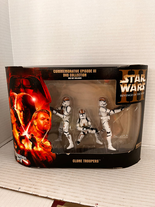 STAR WARS Revenge Of The Sith 3 Pack Clone Troopers
