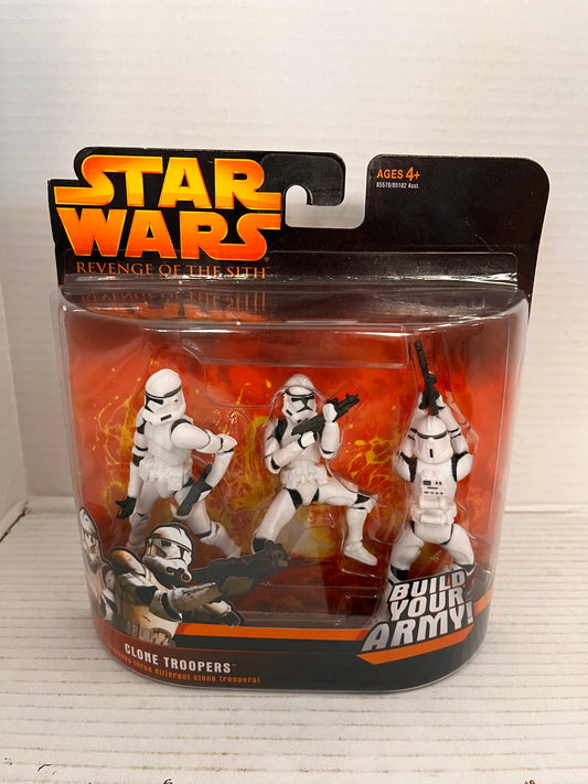 STAR WARS REVENGE OF THE SITH CLONE TROOPERS 3 PACK