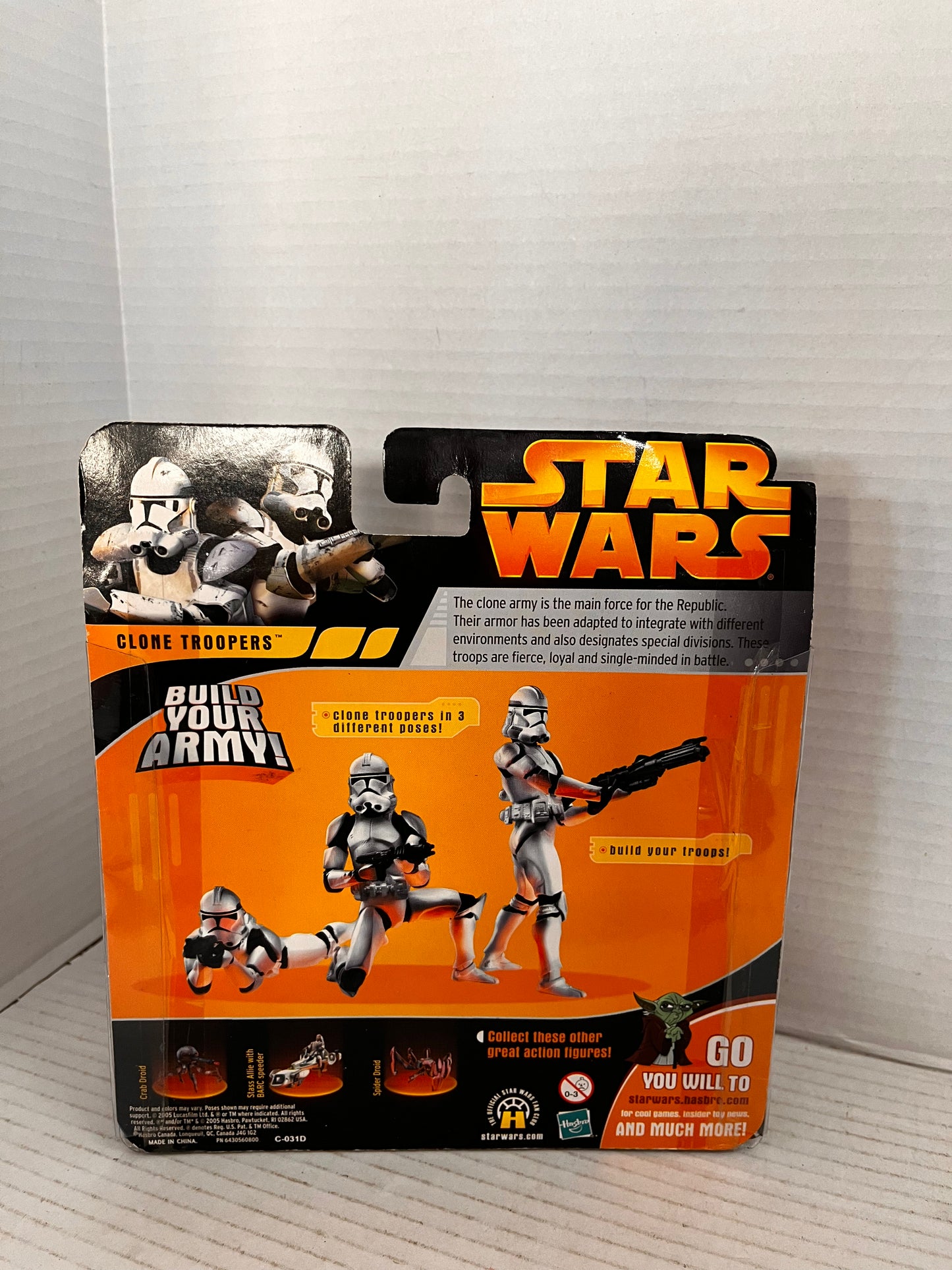 STAR WARS REVENGE OF THE SITH CLONE TROOPERS (RED ARMOR) 3 PACK