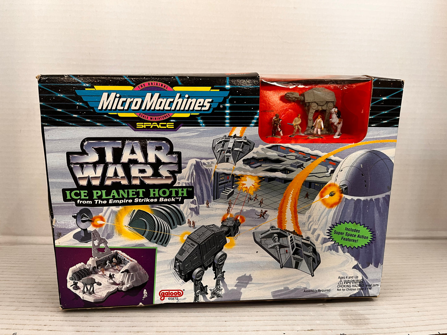 Vintage Micro Machines Star Wars Ice Planet Hoth - Empire Strikes Back 1993