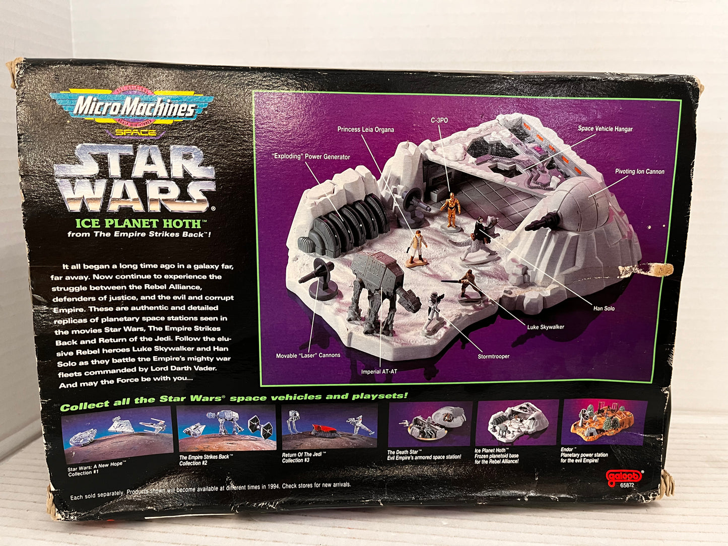 Vintage Micro Machines Star Wars Ice Planet Hoth - Empire Strikes Back 1993