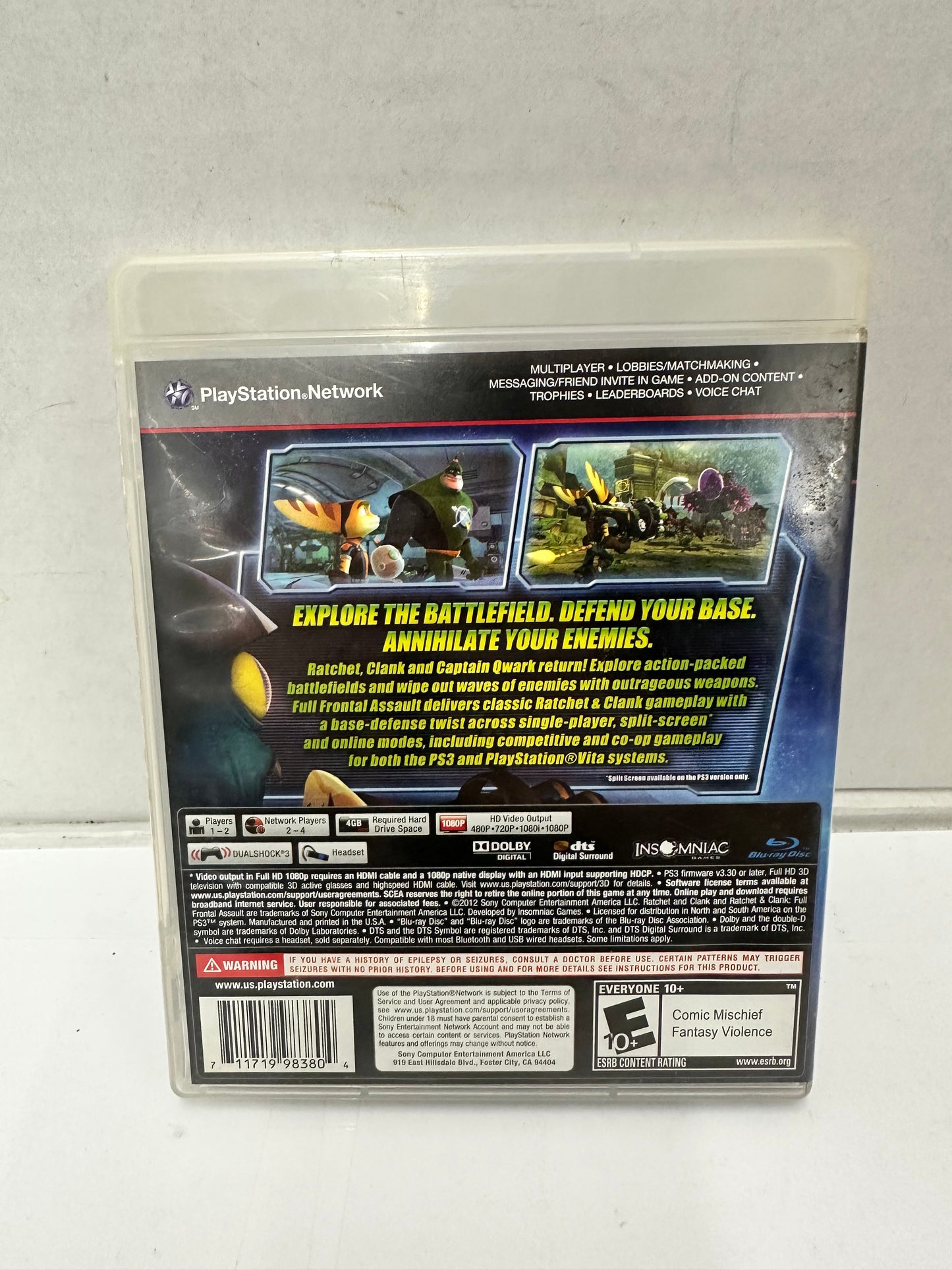 Ratchet & Clank: Full Frontal Assault (Sony PlayStation 3, 2012)