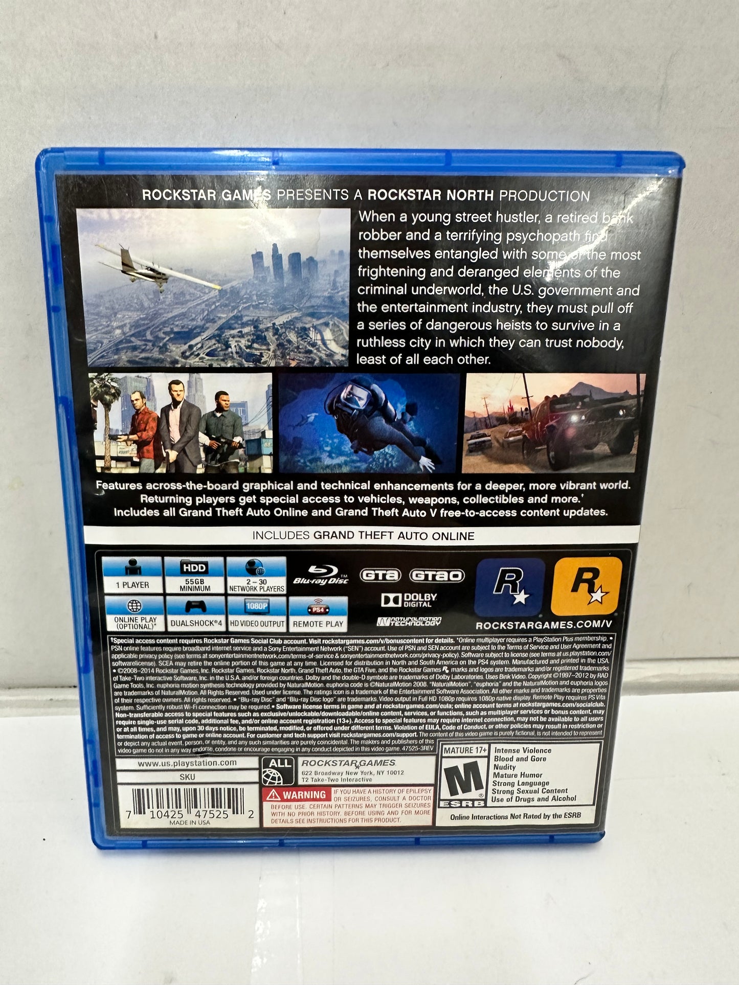 Grand Theft Auto 5 V GTA  Five Playstation 4 / PS4 Tested