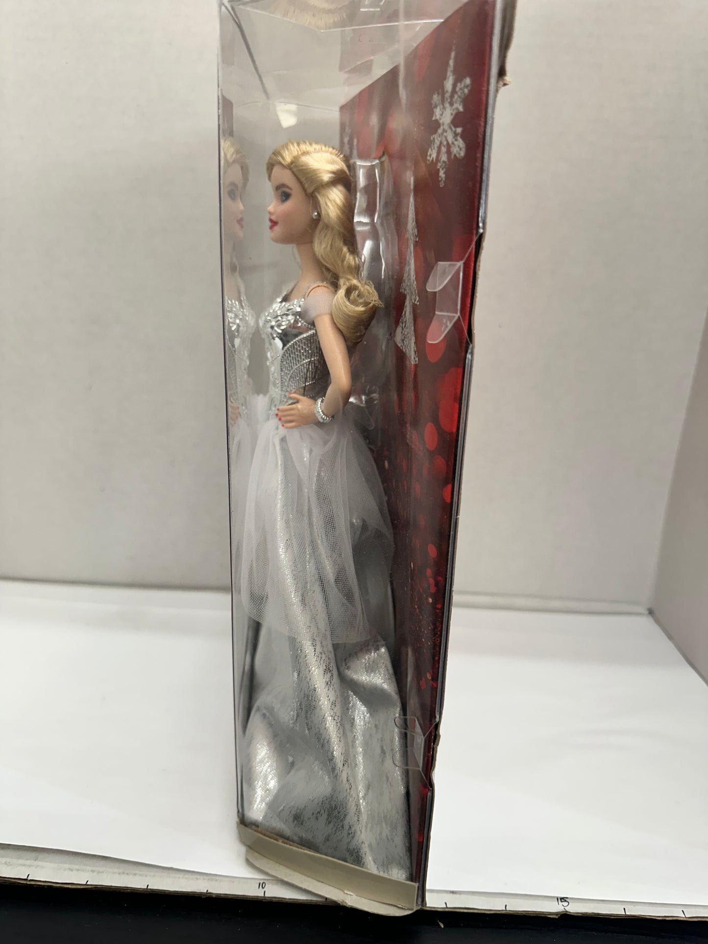 Barbie Signature 2021 Holiday Doll in Silver Gown Open Box Damage