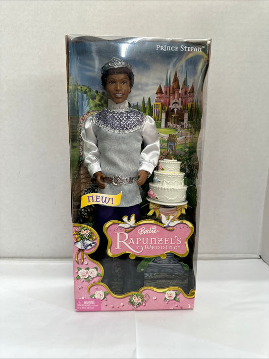 Vintage NIB Black Barbie Rapunzel’s Wedding Prince Stephan Doll