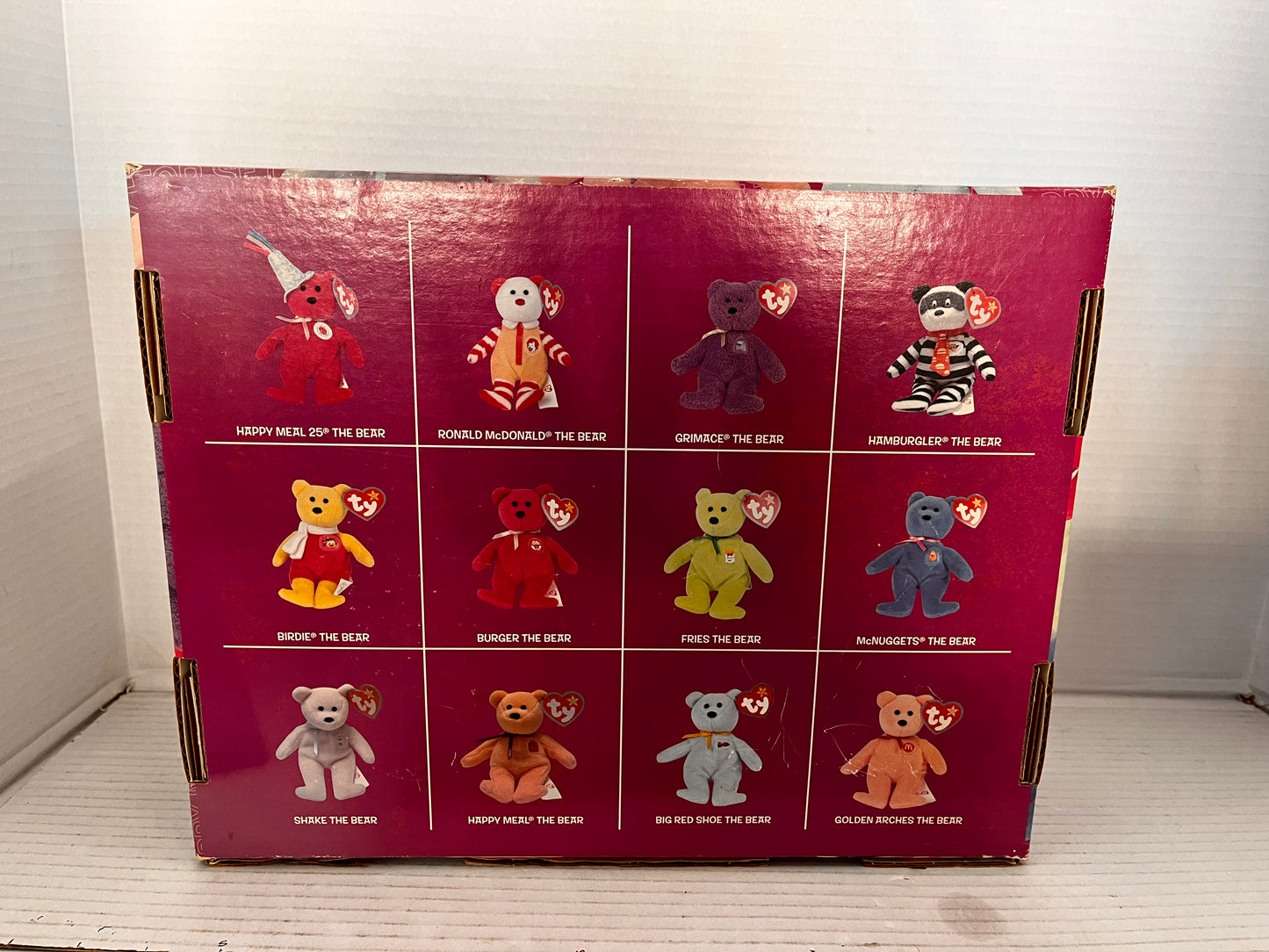 McDonalds 25th Anniversary Happy Meal Collectors Set TY Beanie Babies Set Box